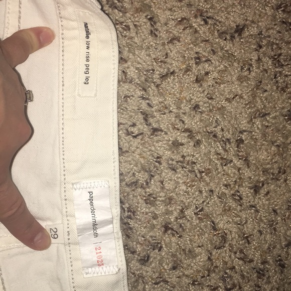 🌟Host Pick!🌟Paper Denim Cloth White Jean Size 29 - Picture 4 of 5